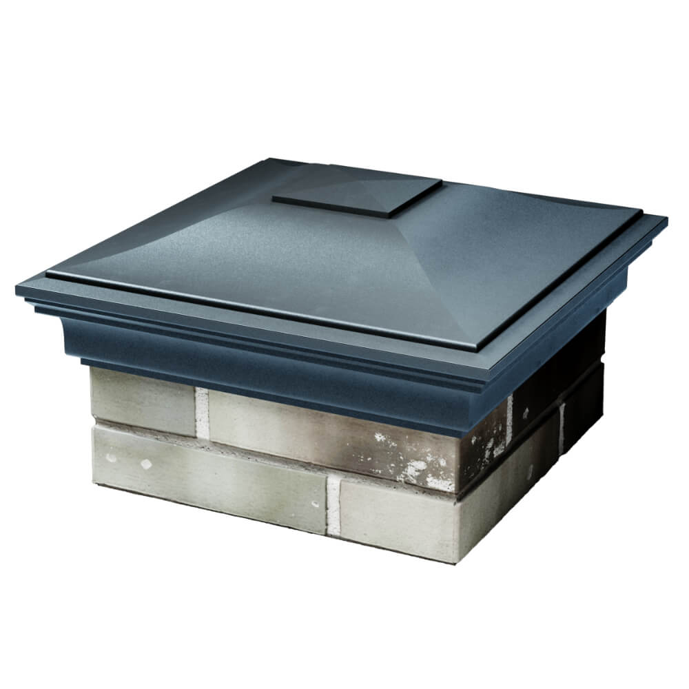 Колпак Zking Монблан Серый на столб 1.5х1.5 кирпича (385х385мм) в Ленинск-Кузнецком фото