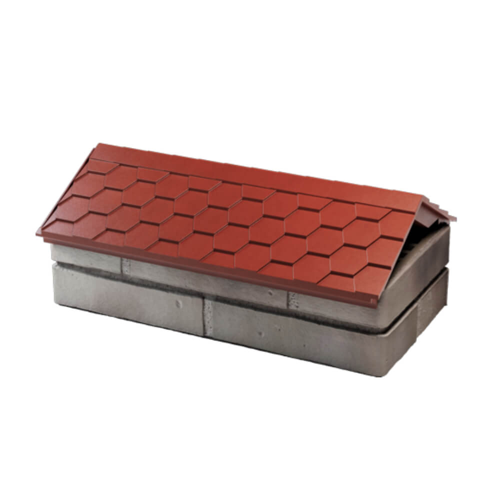 Парапет Zking Эверест Красный с посадкой на 1 кирпич (200/225/255мм) в Ленинск-Кузнецком фото