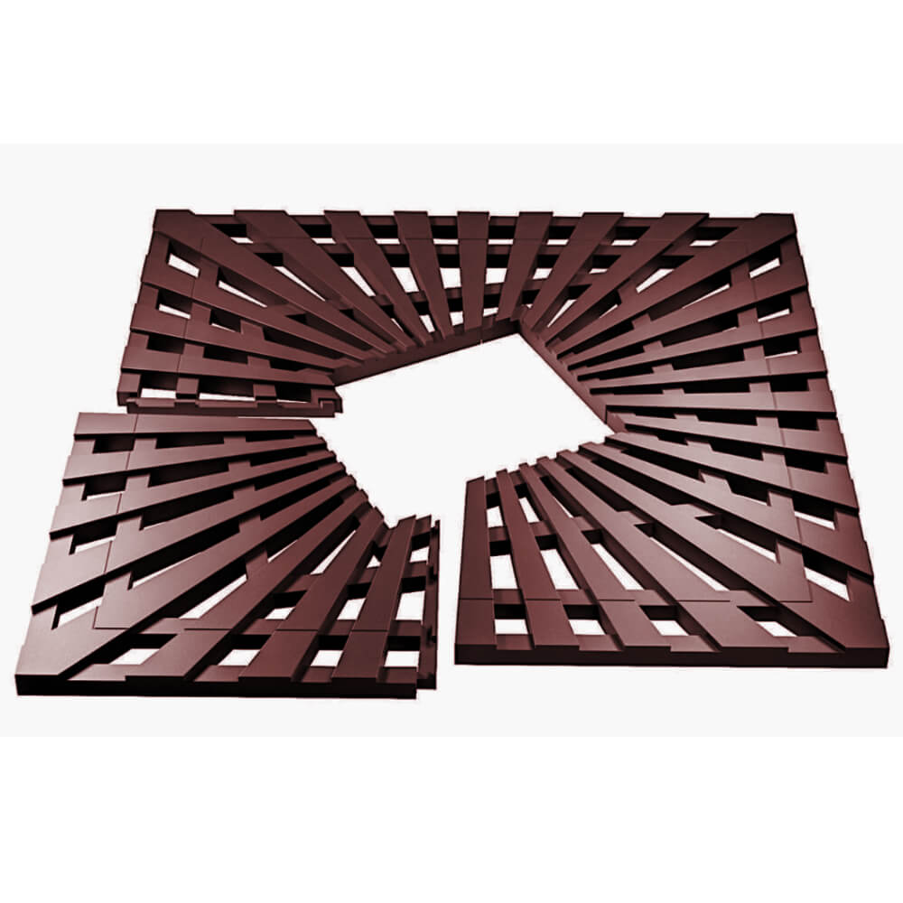 Приствольная решетка для дерева ZKING ATMOSPHERE 1.2х1.2м Коричневая в Ленинск-Кузнецком фото