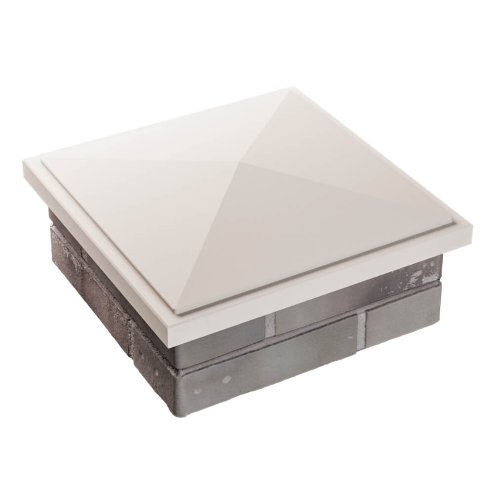 Колпак Zking БонаМоно Бежевый на столб 1.5х1.5 кирпича (385х385, 400х400мм) в Ленинск-Кузнецком фото