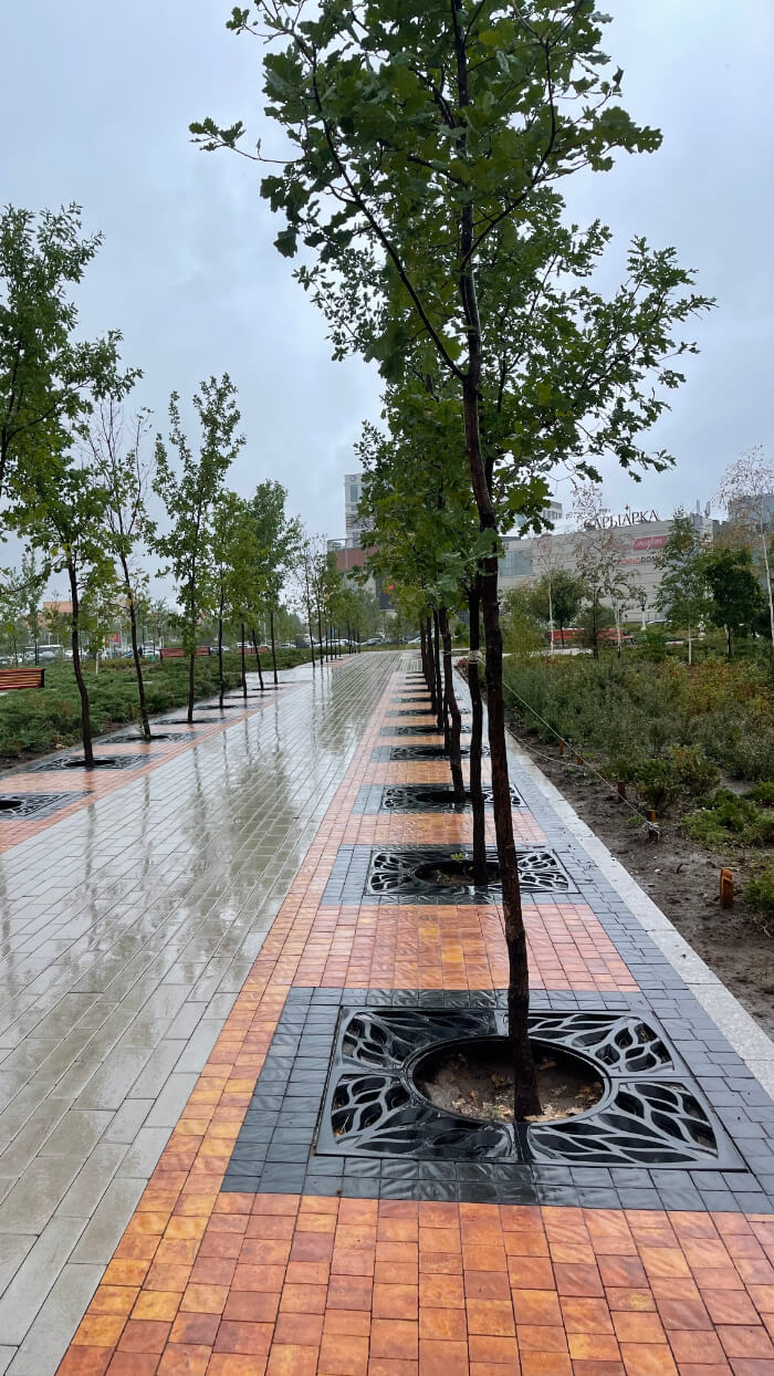 Приствольная решетка для дерева ZKING CRUST 1.2х1.2м Черная в Ленинск-Кузнецком фото