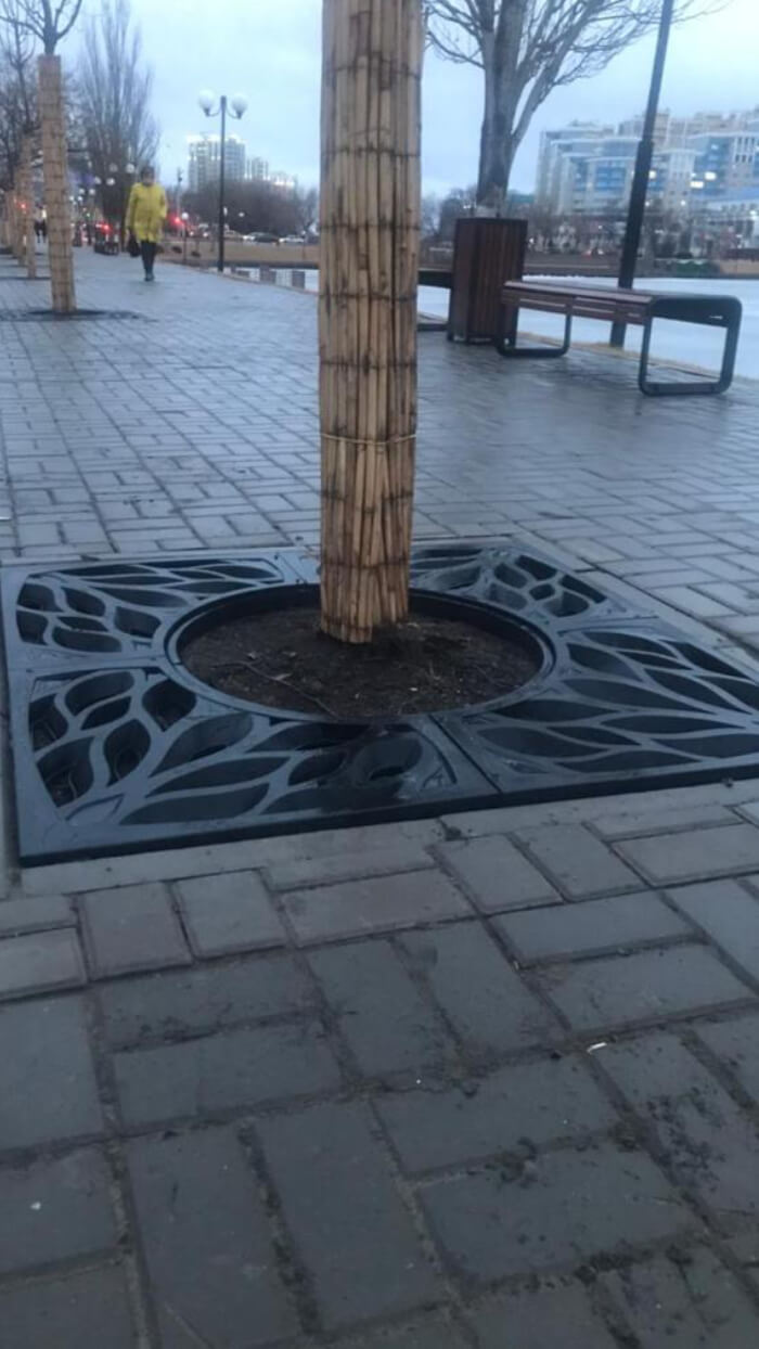 Приствольная решетка для дерева ZKING CRUST 1.2х1.2м Черная в Ленинск-Кузнецком фото