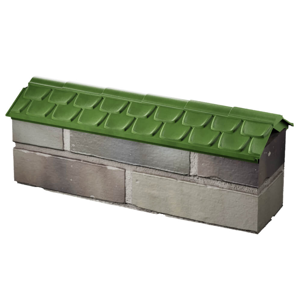 Парапет Zking Эльбрус Зеленый с посадкой на 0.5 кирпича (130мм) в Ленинск-Кузнецком фото