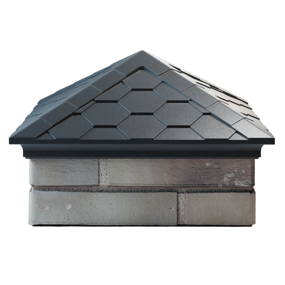 Колпак Zking Эверест Серый на столб 1.5х1.5 кирпича (390х390мм) Ленинск-Кузнецкий фото