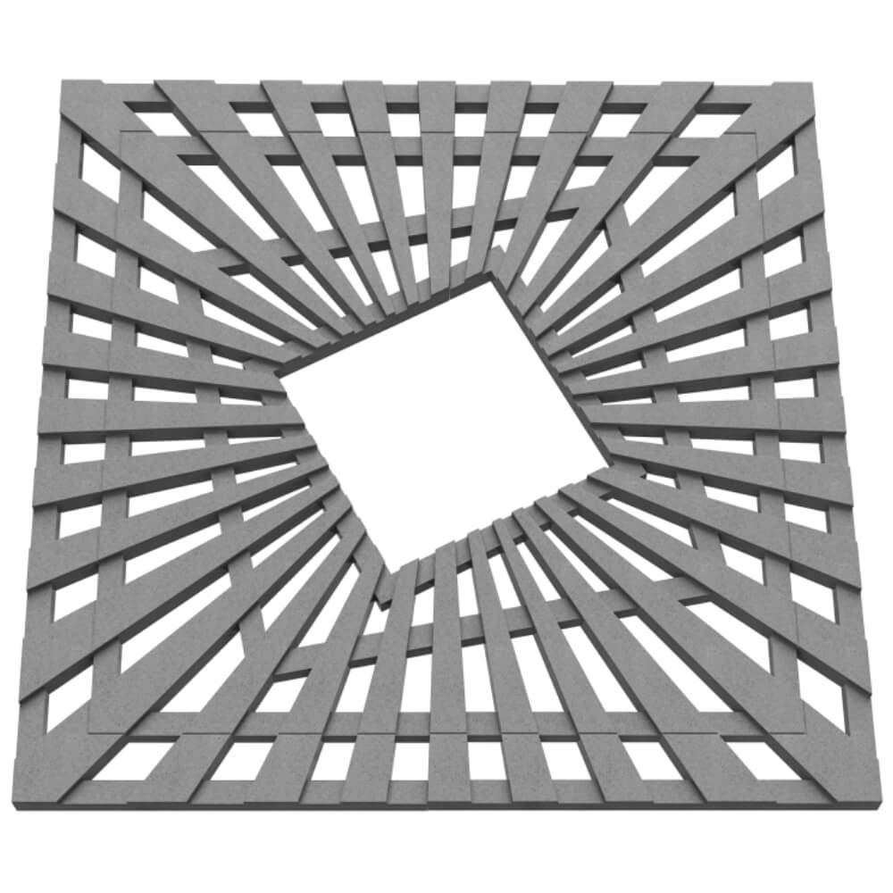 Приствольная решетка для дерева ZKING ATMOSPHERE 1.2х1.2м Серая в Ленинск-Кузнецком фото