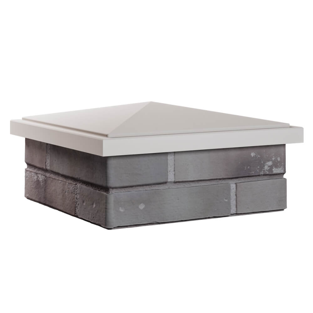 Колпак Zking БонаМоно Бежевый на столб 1.5х1.5 кирпича (385х385, 400х400мм) в Ленинск-Кузнецком фото