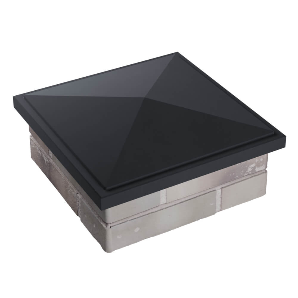 Колпак Zking БонаМоно Серый на столб 1.5х1.5 кирпича (385х385, 400х400мм) в Ленинск-Кузнецком фото