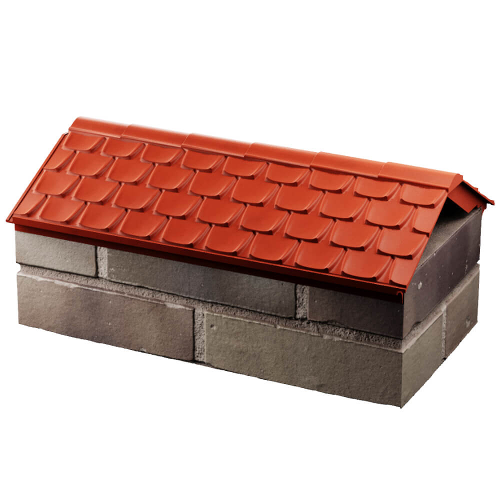 Парапет Zking Эльбрус Красный с посадкой на 1 кирпич (255мм) в Ленинск-Кузнецком фото