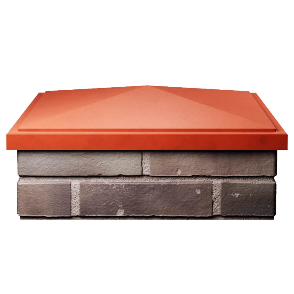 Колпак Zking БонаМоно Красный на столб 2х2 кирпича (515х515, 530х530мм) Ленинск-Кузнецкий фото