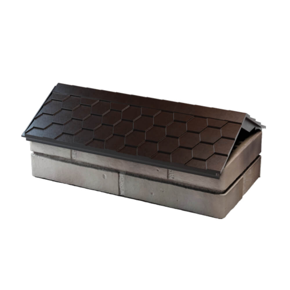 Парапет Zking Эверест Коричневый с посадкой на 1 кирпич (200/225/255мм) в Ленинск-Кузнецком фото