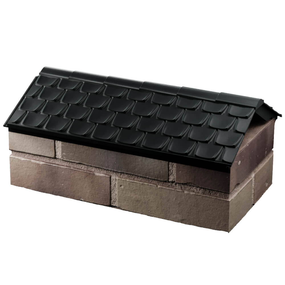 Парапет Zking Эльбрус Черный с посадкой на 1 кирпич (255мм) в Ленинск-Кузнецком фото