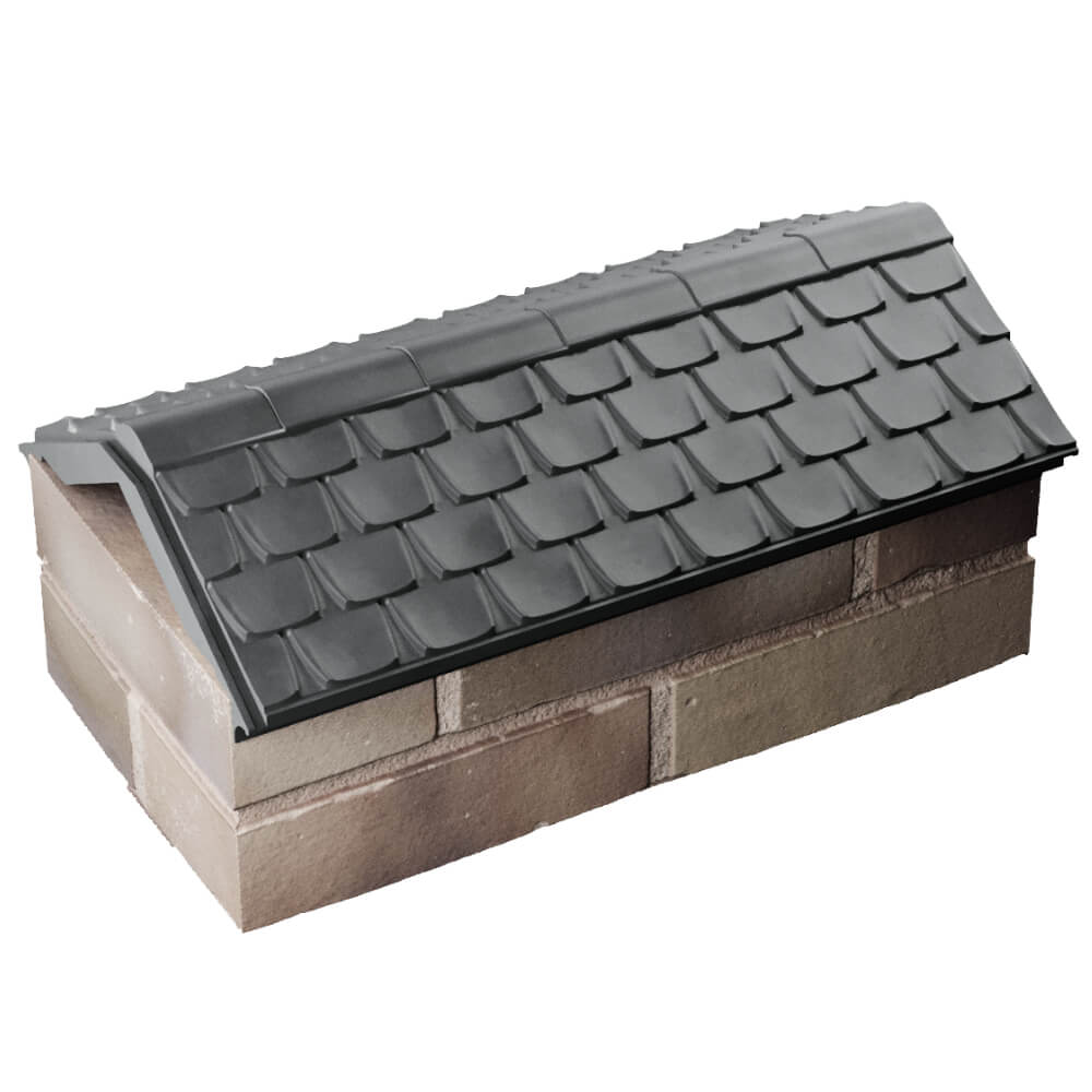 Парапет Zking Эльбрус Серый с посадкой на 1 кирпич (255мм) в Ленинск-Кузнецком фото