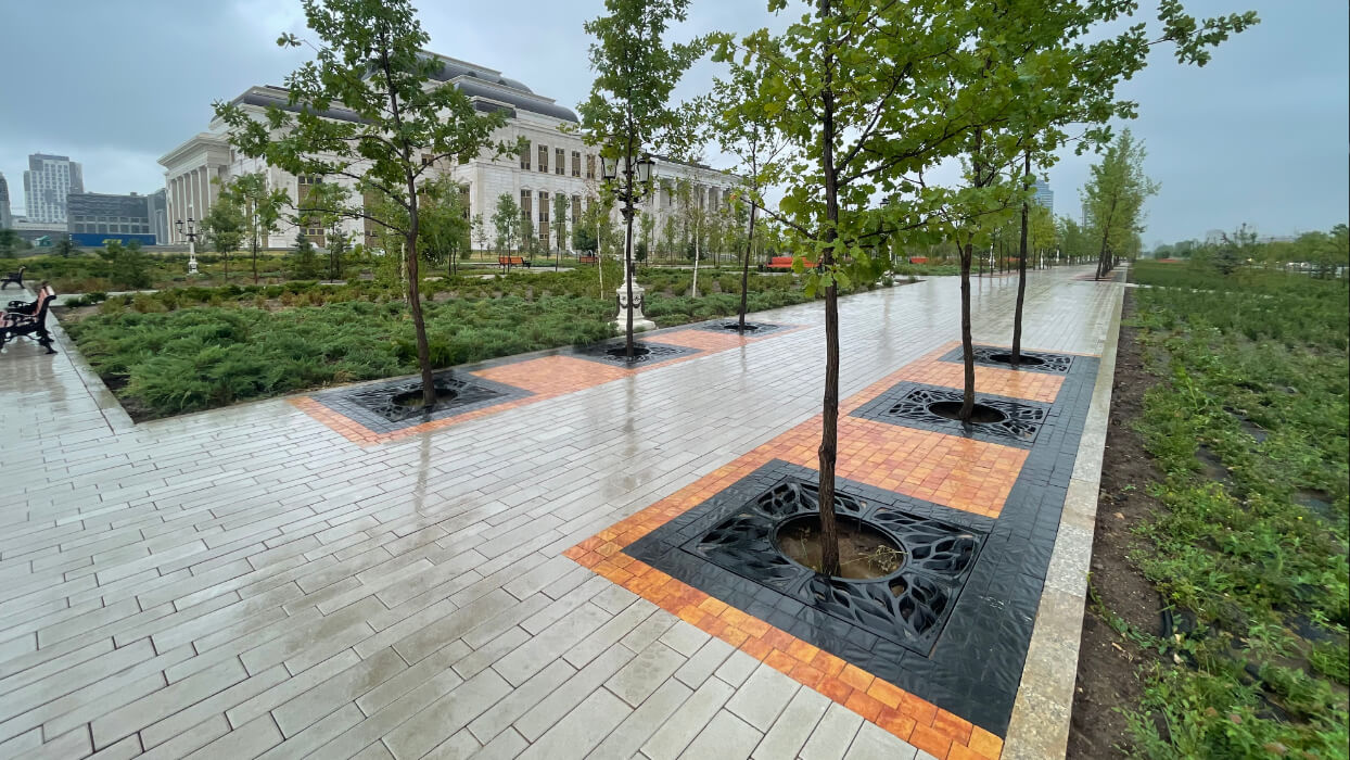 Приствольная решетка для дерева ZKING CRUST 1.2х1.2м Черная в Ленинск-Кузнецком фото