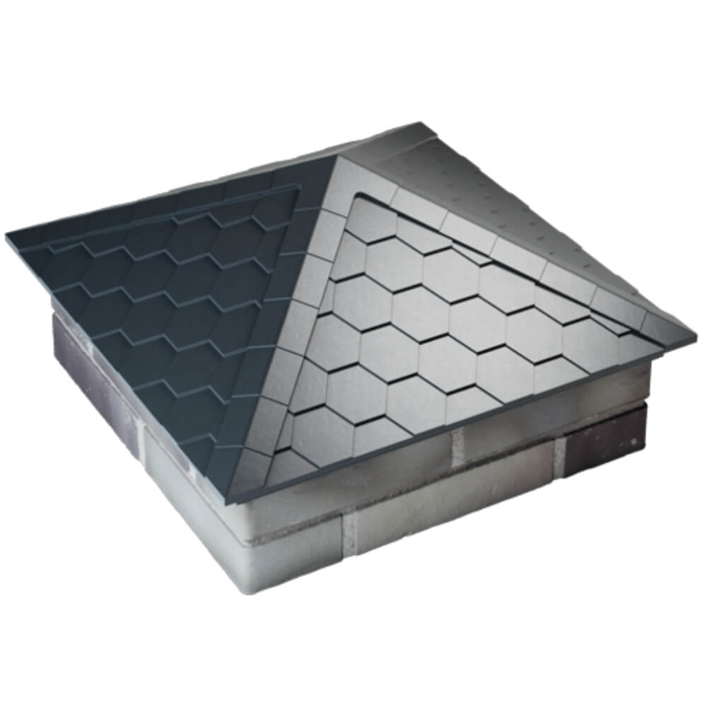 Колпак Zking Эверест Серый на столб 2х2 кирпича (535х535мм) Ленинск-Кузнецкий фото