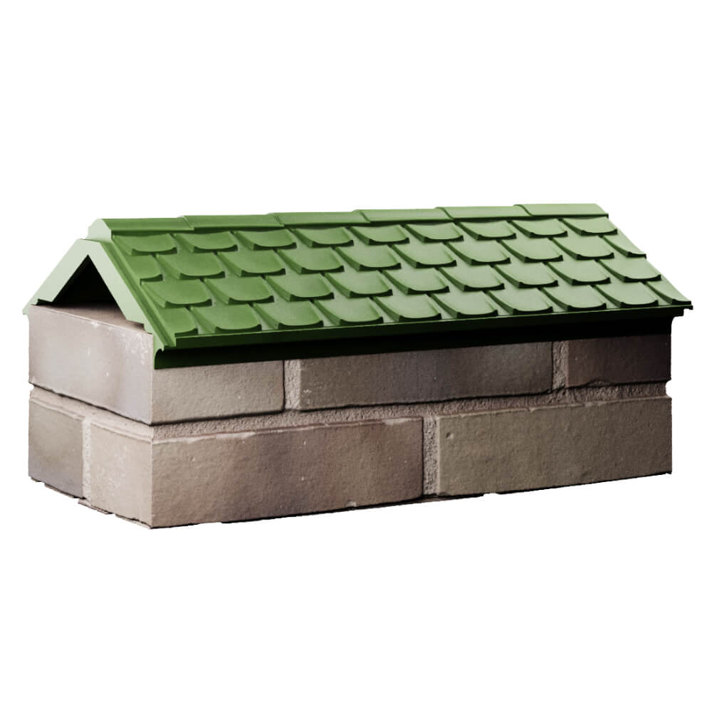 Парапет Zking Эльбрус Зеленый с посадкой на 1 кирпич (255мм) Ленинск-Кузнецкий фото