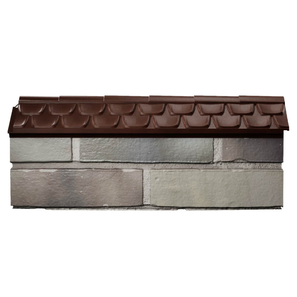 Парапет Zking Эльбрус Коричневый с посадкой на 0.5 кирпича (130мм) в Ленинск-Кузнецком фото