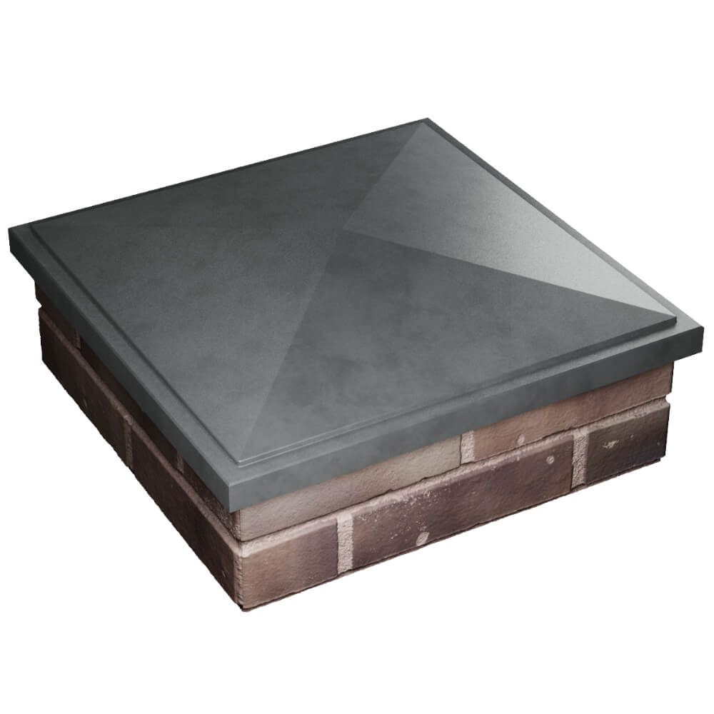 Колпак Zking БонаМоно Серый на столб 2х2 кирпича (515х515, 530х530мм) в Ленинск-Кузнецком фото