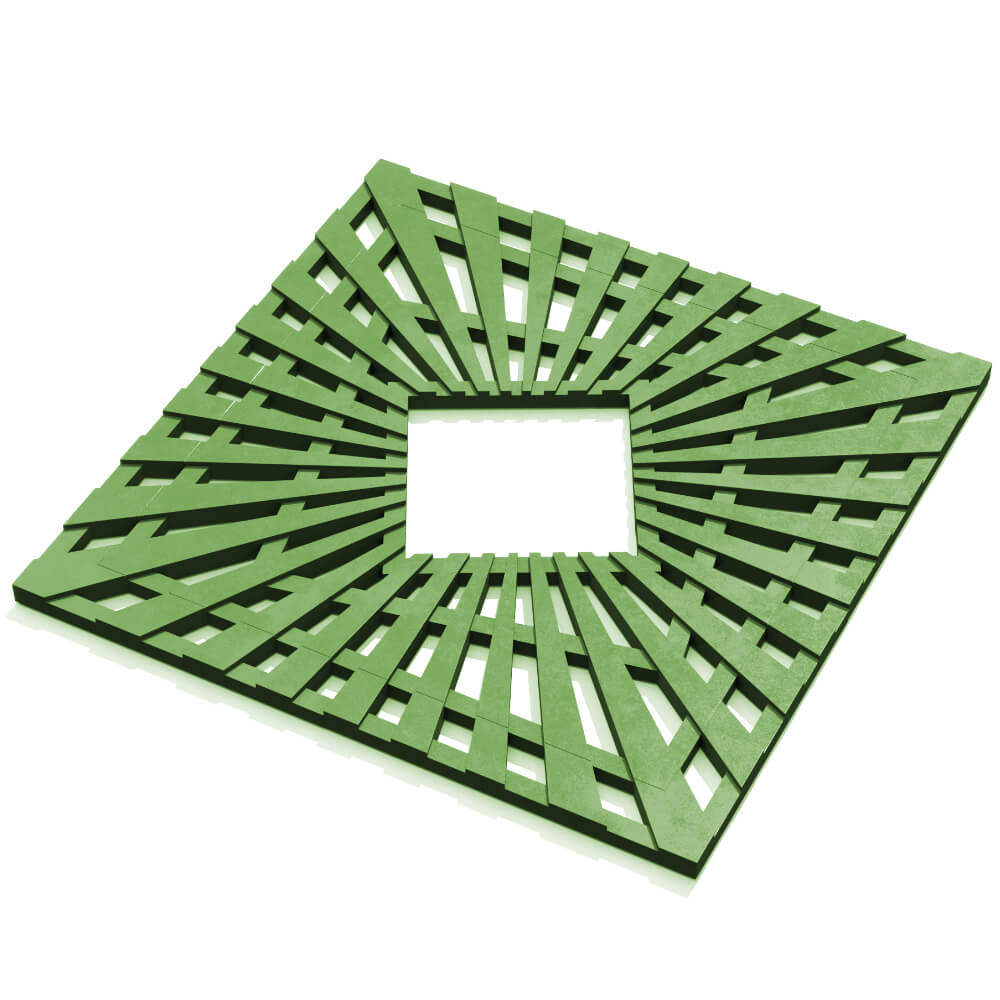 Приствольная решетка для дерева ZKING ATMOSPHERE 1.2х1.2м Зеленая в Ленинск-Кузнецком фото