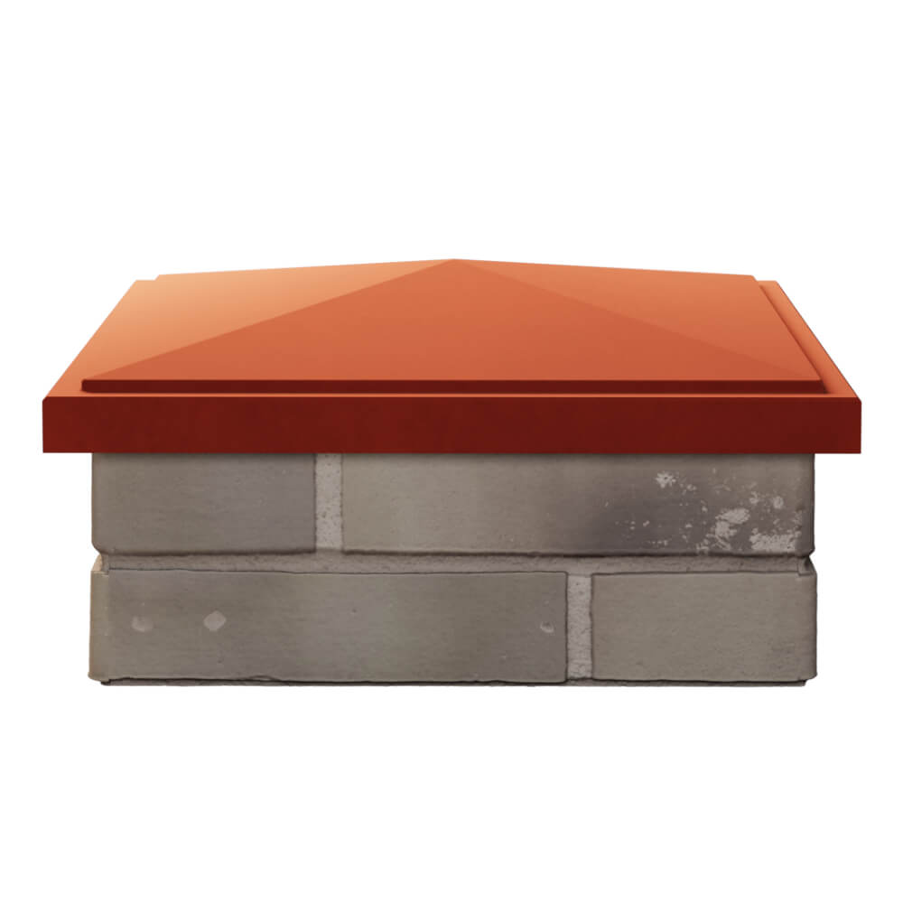 Колпак Zking БонаМоно Красный на столб 1.5х1.5 кирпича (385х385, 400х400мм) Ленинск-Кузнецкий фото