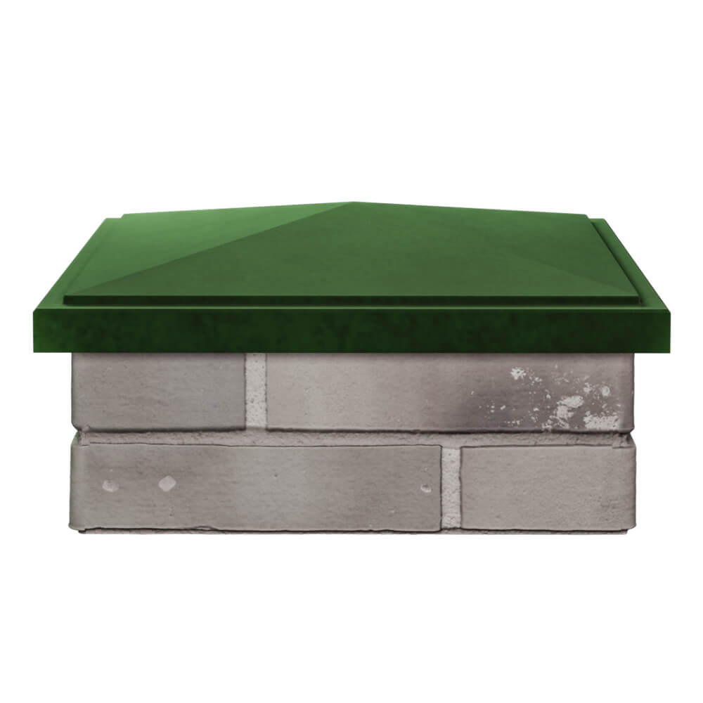 Колпак Zking БонаМоно Зеленый на столб 1.5х1.5 кирпича (385х385, 400х400мм) Ленинск-Кузнецкий фото