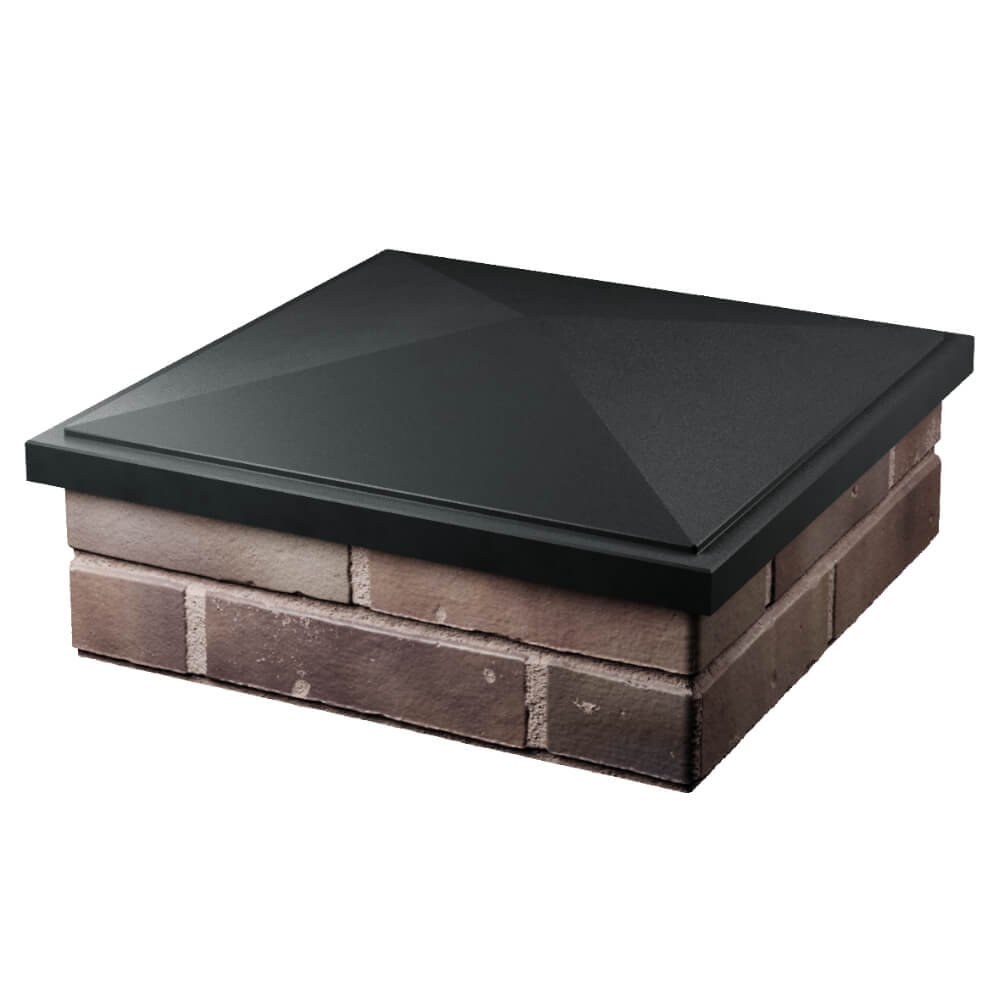 Колпак Zking БонаМоно Черный на столб 2х2 кирпича (515х515, 530х530мм) в Ленинск-Кузнецком фото