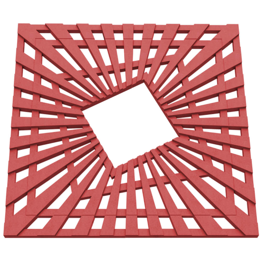 Приствольная решетка для дерева ZKING ATMOSPHERE 1.2х1.2м Красная в Ленинск-Кузнецком фото