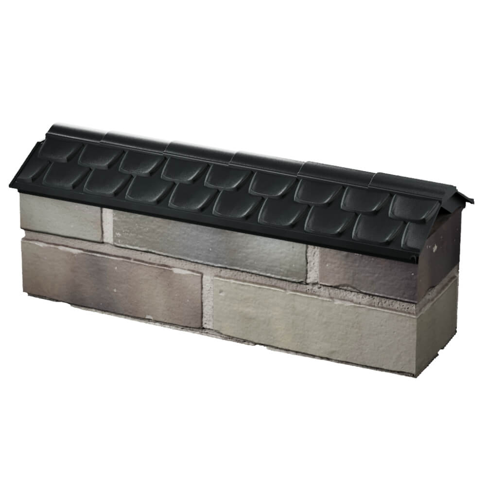 Парапет Zking Эльбрус Черный с посадкой на 0.5 кирпича (130мм) в Ленинск-Кузнецком фото