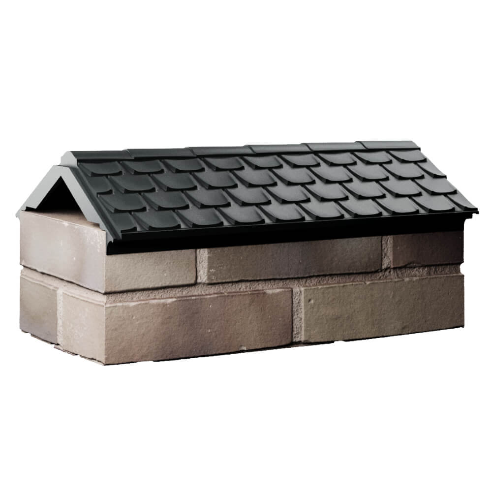 Парапет Zking Эльбрус Черный с посадкой на 1 кирпич (255мм) Ленинск-Кузнецкий фото