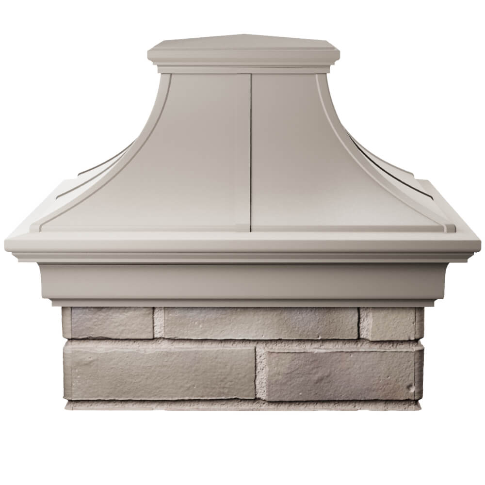 Колпак Zking Монблан Премиум Бежевый на столб 1.5х1.5 кирпича (385х385мм) Ленинск-Кузнецкий фото