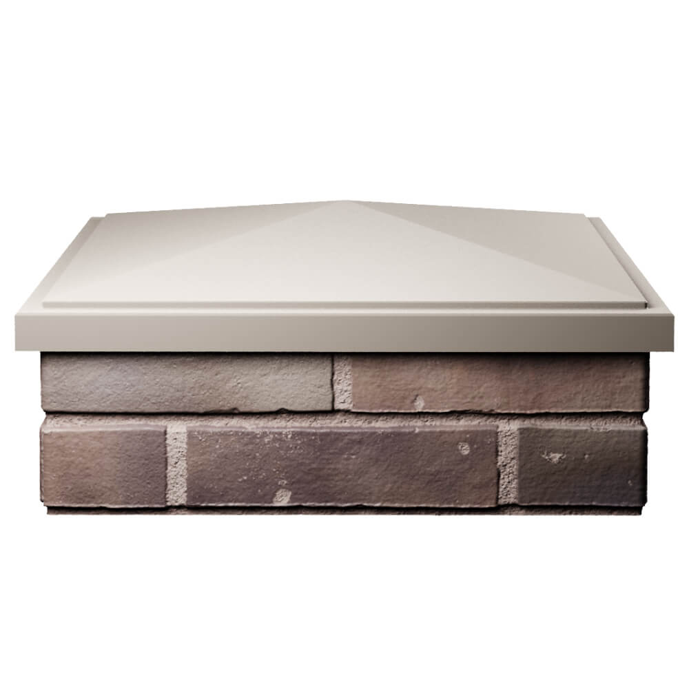 Колпак Zking БонаМоно Бежевый на столб 2х2 кирпича (515х515, 530х530мм) Ленинск-Кузнецкий фото