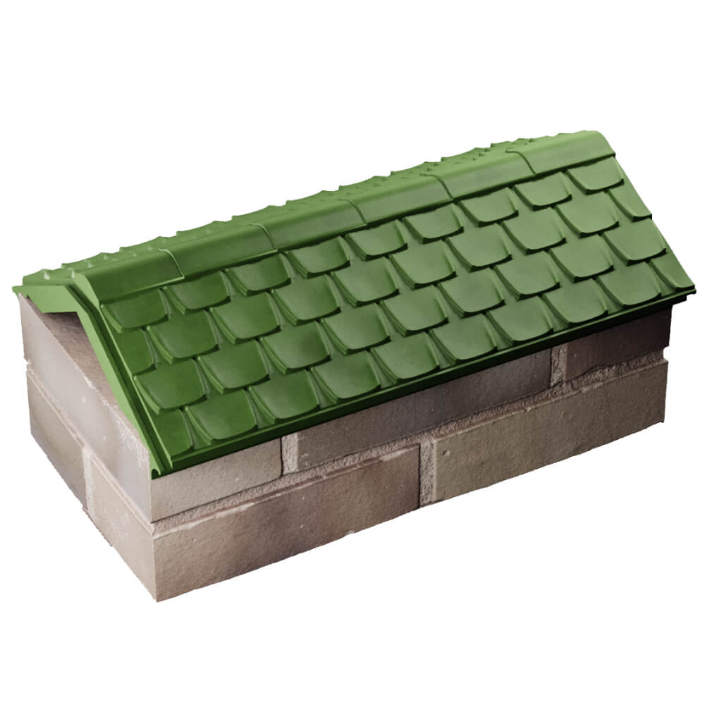 Парапет Zking Эльбрус Зеленый с посадкой на 1 кирпич (255мм) в Ленинск-Кузнецком фото