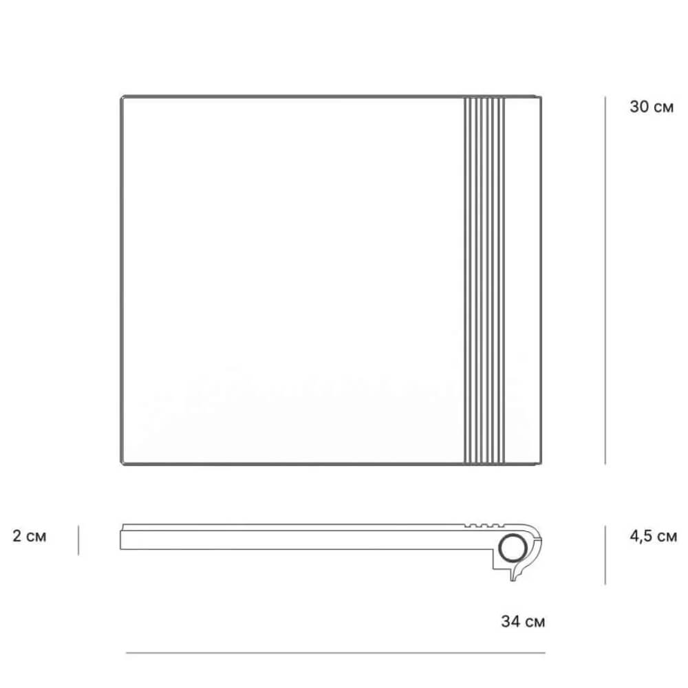 Ступень рядовая Verona 300х340х20мм Терракотовый