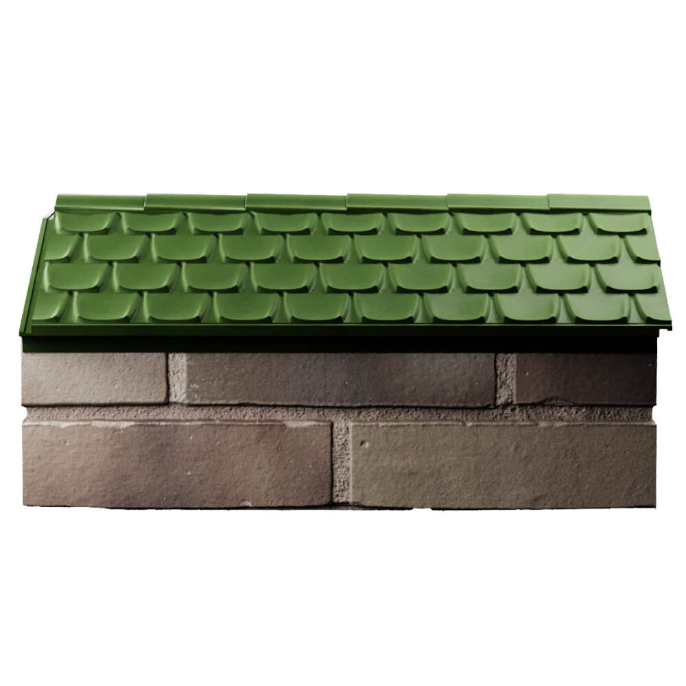 Парапет Zking Эльбрус Зеленый с посадкой на 1 кирпич (255мм) в Ленинск-Кузнецком фото