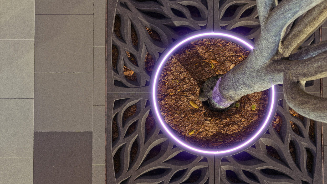 Приствольная решетка для дерева ZKING CRUST 1.2х1.2м Черная в Ленинск-Кузнецком фото