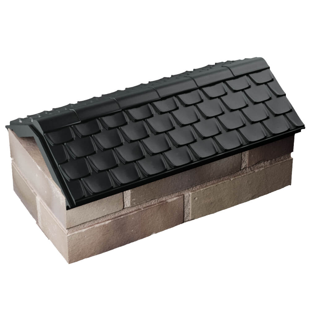 Парапет Zking Эльбрус Черный с посадкой на 1 кирпич (255мм) в Ленинск-Кузнецком фото