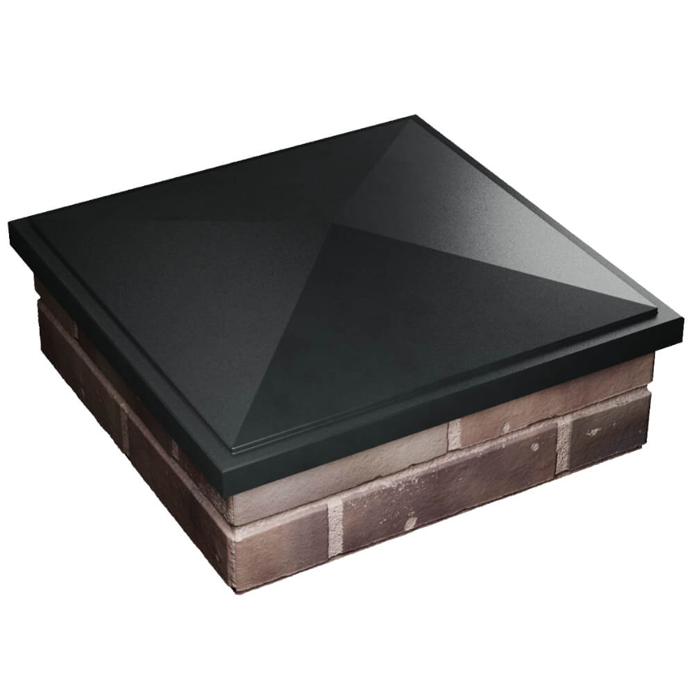 Колпак Zking БонаМоно Черный на столб 2х2 кирпича (515х515, 530х530мм) в Ленинск-Кузнецком фото