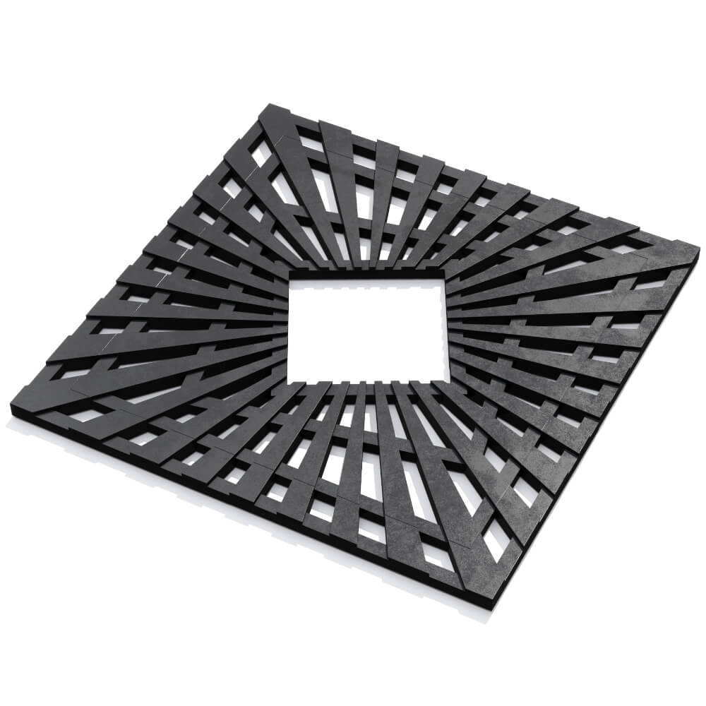 Приствольная решетка для дерева ZKING ATMOSPHERE 1.2х1.2м Черная в Ленинск-Кузнецком фото