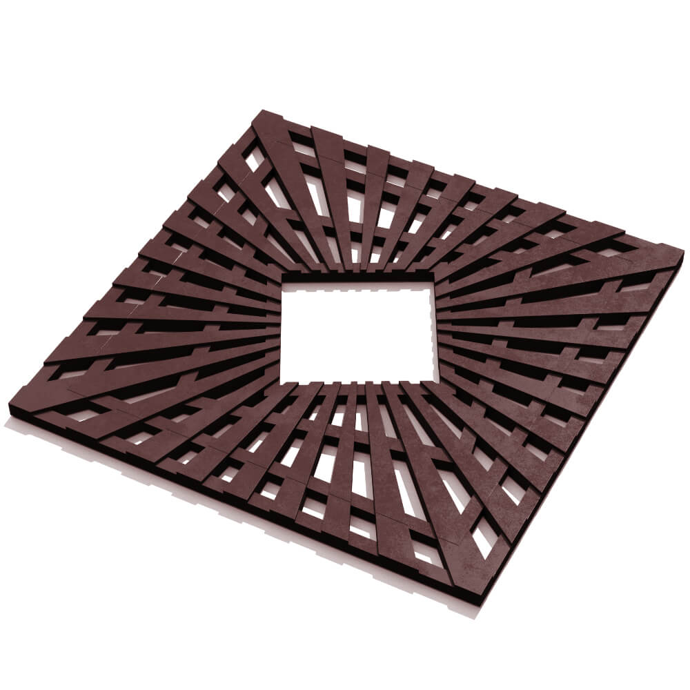 Приствольная решетка для дерева ZKING ATMOSPHERE 1.2х1.2м Коричневая в Ленинск-Кузнецком фото