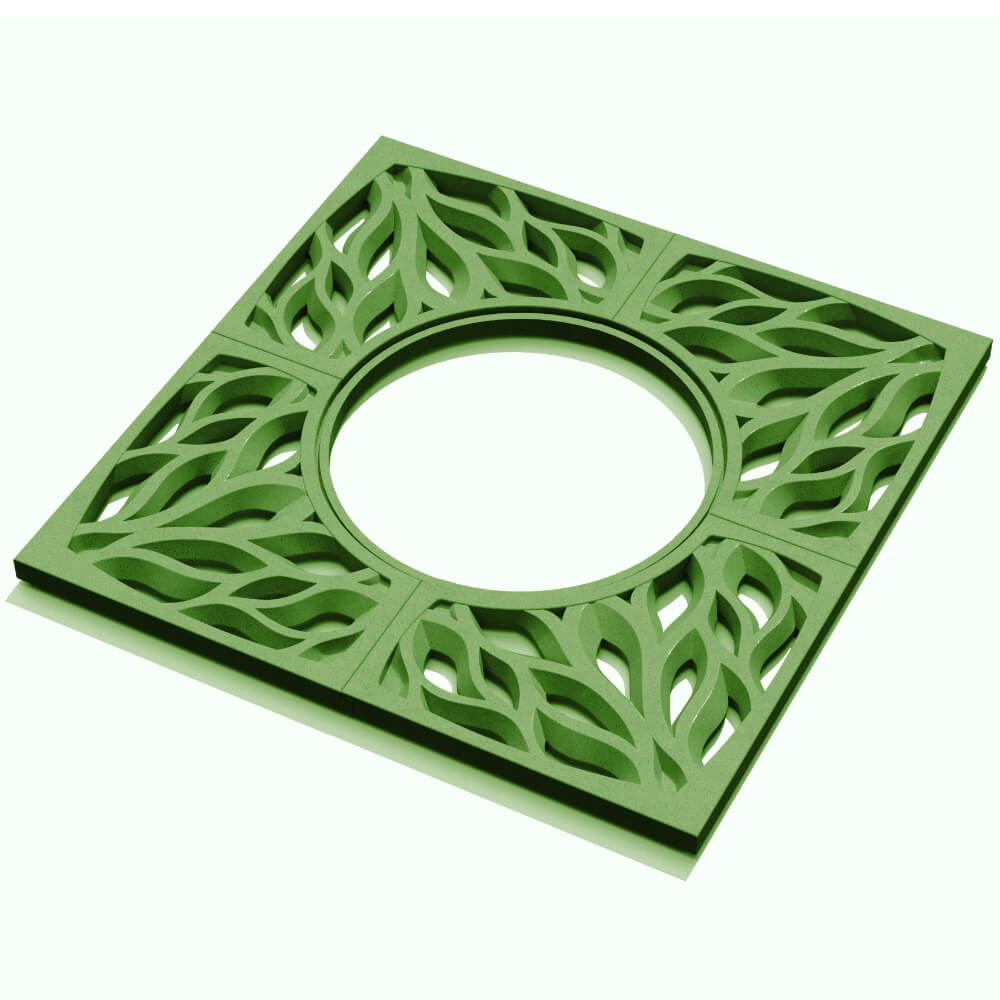 Приствольная решетка для дерева ZKING CRUST 1.2х1.2м Зеленая в Ленинск-Кузнецком фото