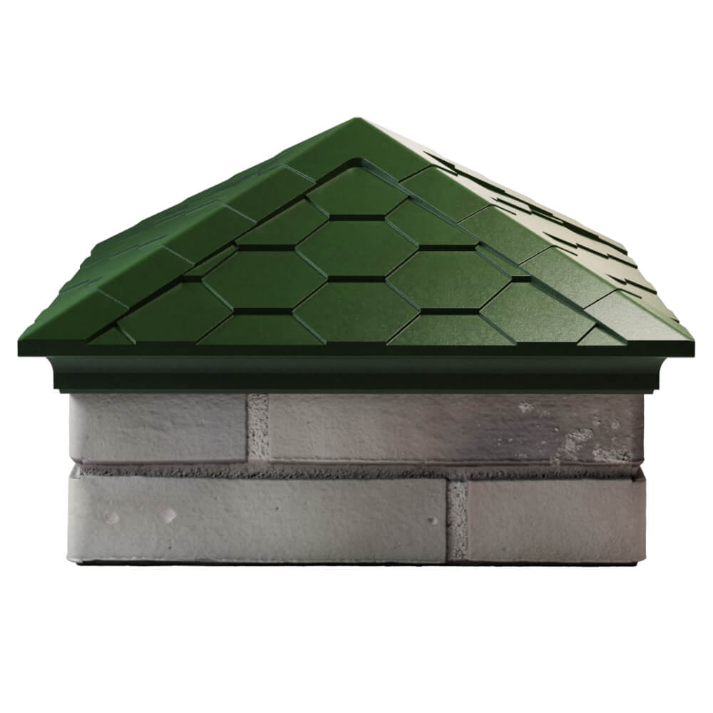 Колпак Zking Эверест Зеленый на столб 1.5х1.5 кирпича (390х390мм) Ленинск-Кузнецкий фото